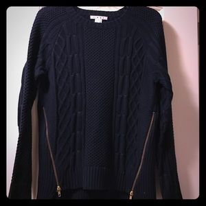 Cabi Zipper front sweater