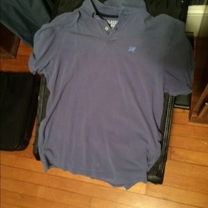 Blue men's polo