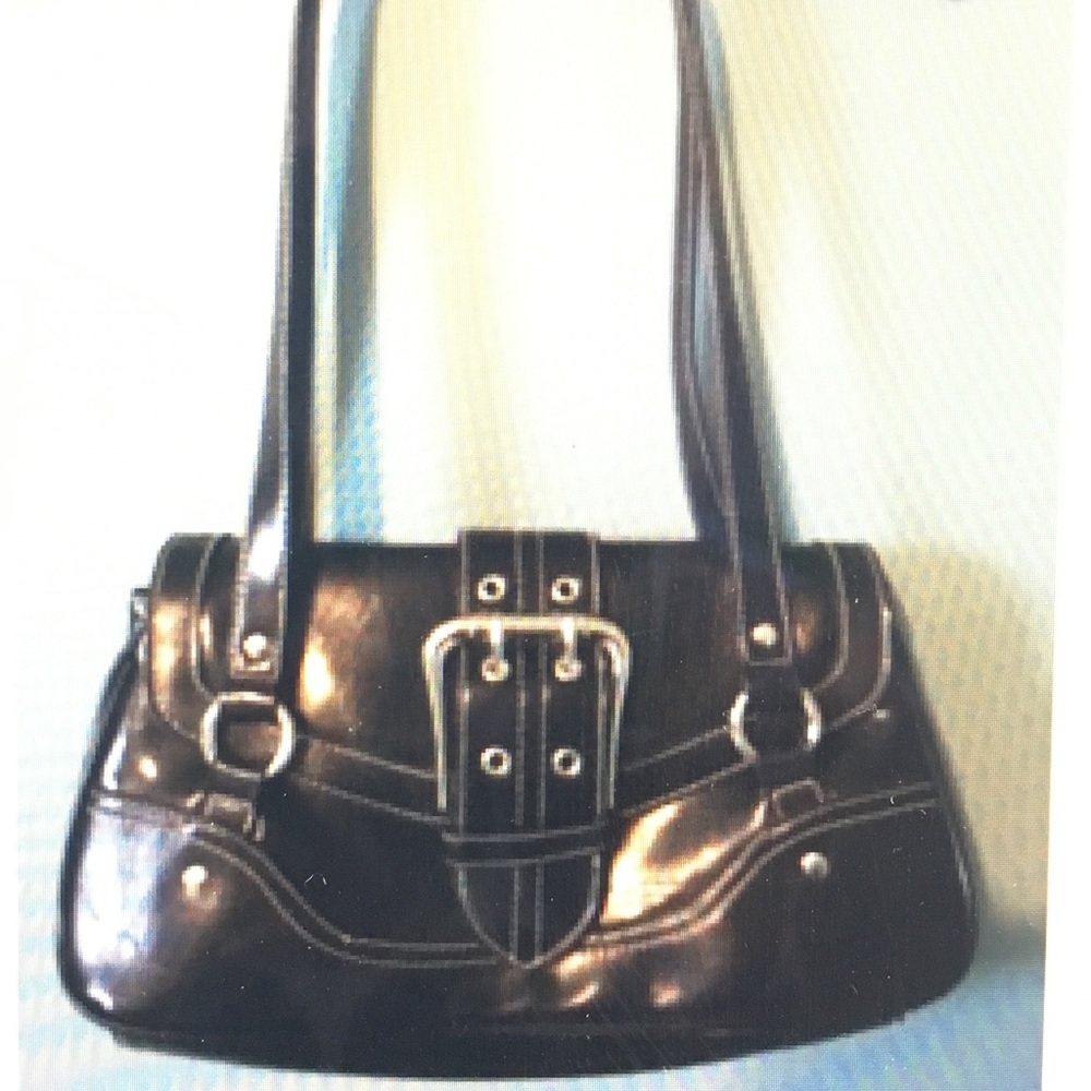 Black buckle purse