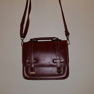 Burgundy crossbody bag
