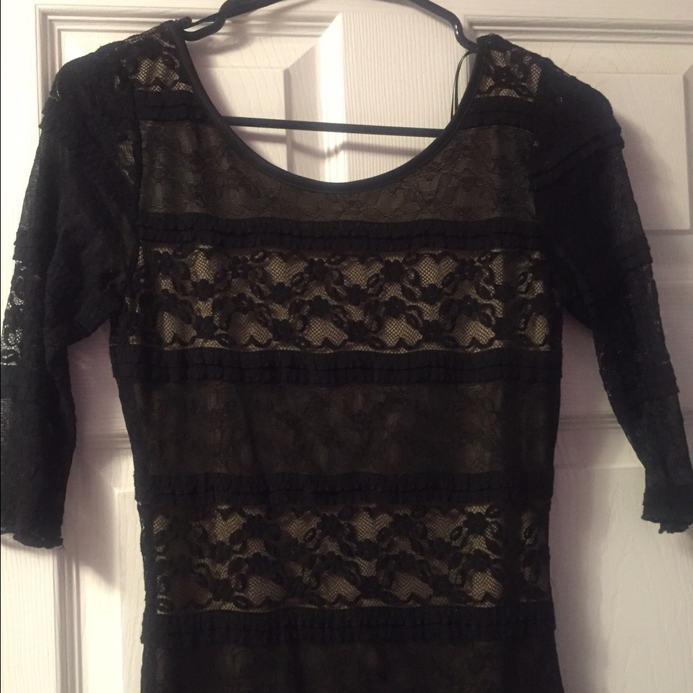 Little black lace dress