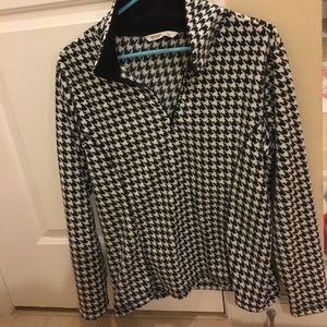 Women's Size Large Houndstooth Pullover