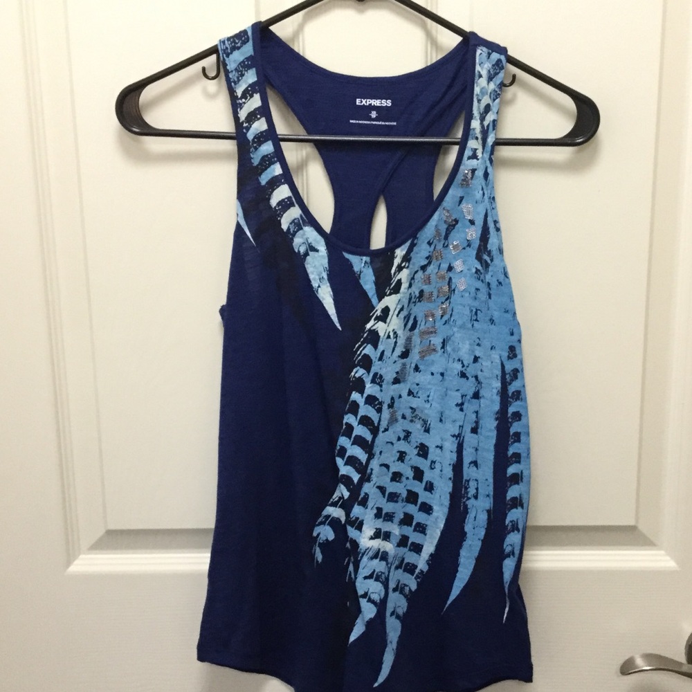 New Express tank top with exotic summer design
