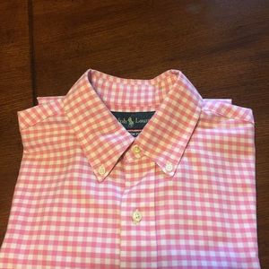 Ralph Lauren Men Shirt pink and White size M