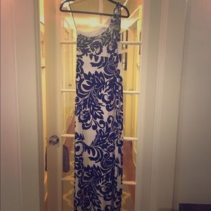 Cache jersey dress,  one shoulder