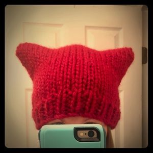 Handmade pussy hats #pussyhatproject