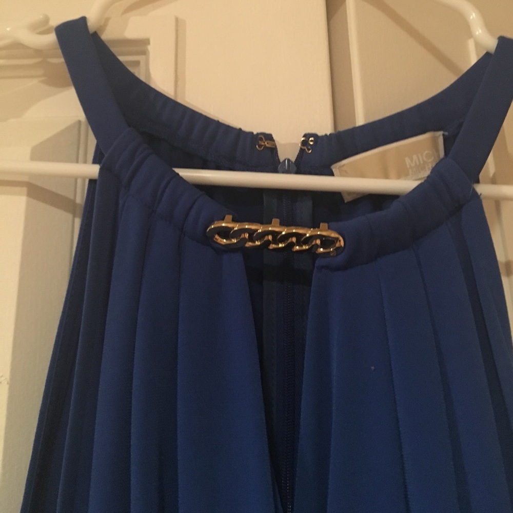 Michael Kors Assymetrical Hem Royal Blue Dress - Picture 2 of 4