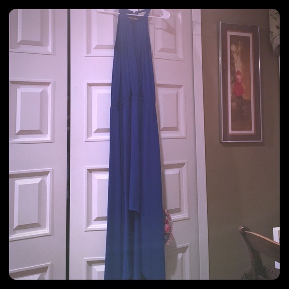 Michael Kors Dresses & Skirts - Michael Kors Assymetrical Hem Royal Blue Dress