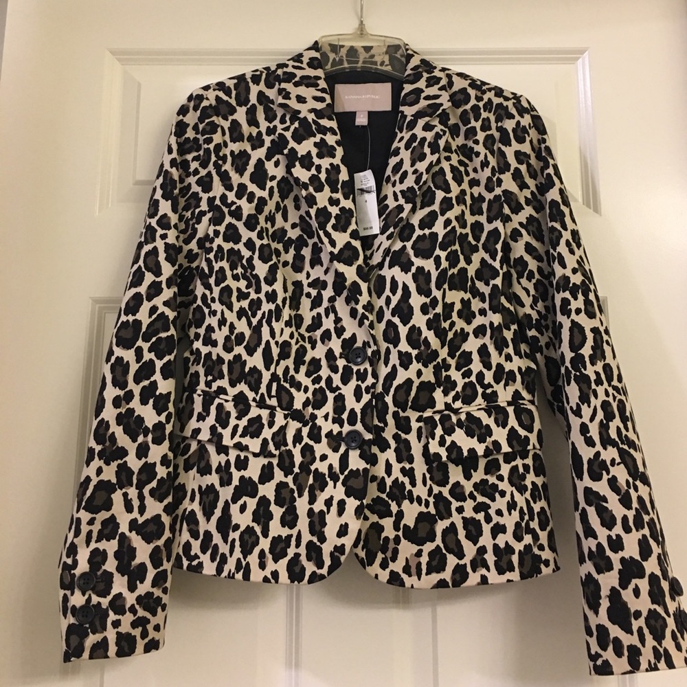 Banana Republic Leopard Blazer size 4