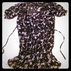 Black multi colored Miley Cyrus top