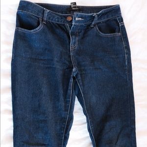 Midi waisted jeans pants