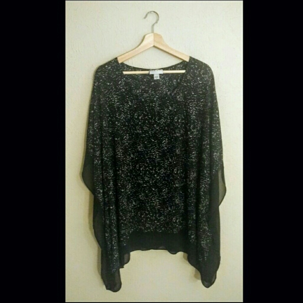 Black & White Poncho Tunic