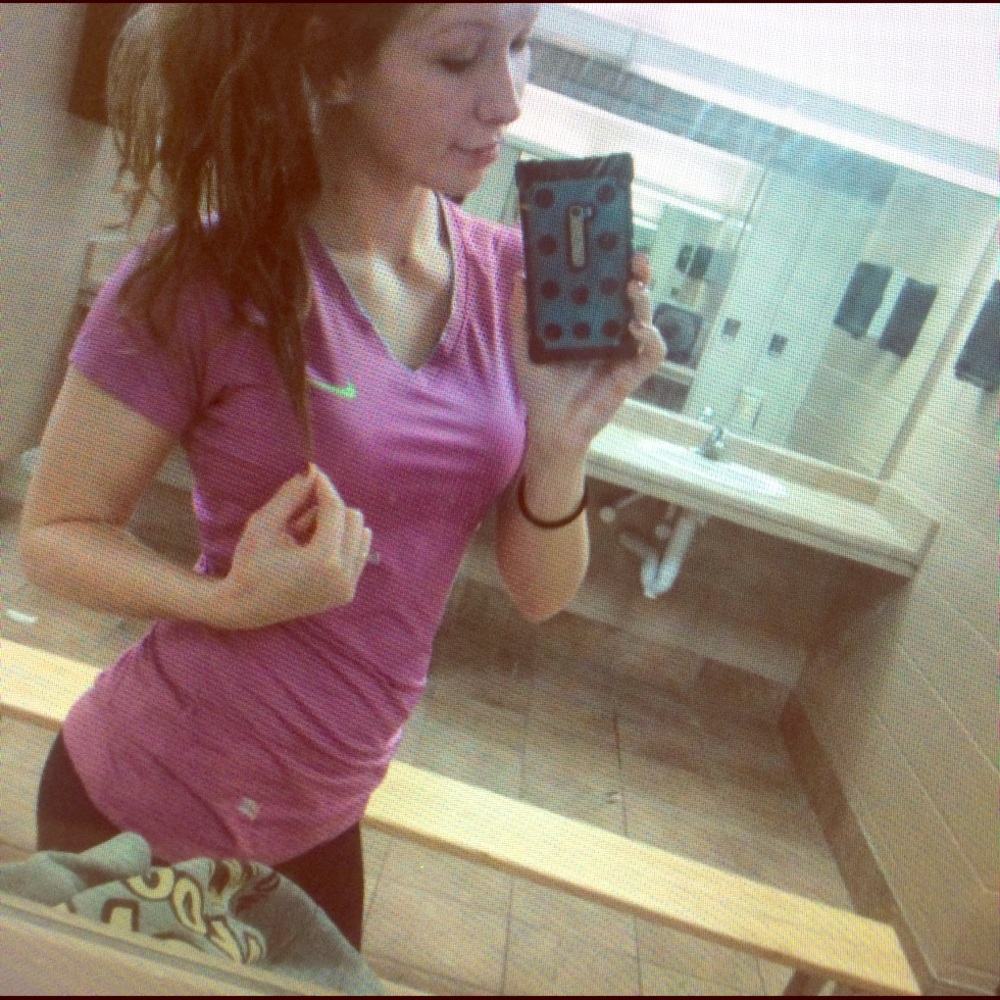Nike Pro shirt.