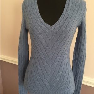 Blue cashmere sweater