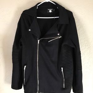 Moto jacket sweater