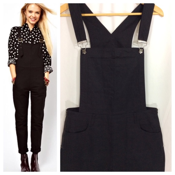 Denim - Haoduoyi Black Overalls Jumpsuit