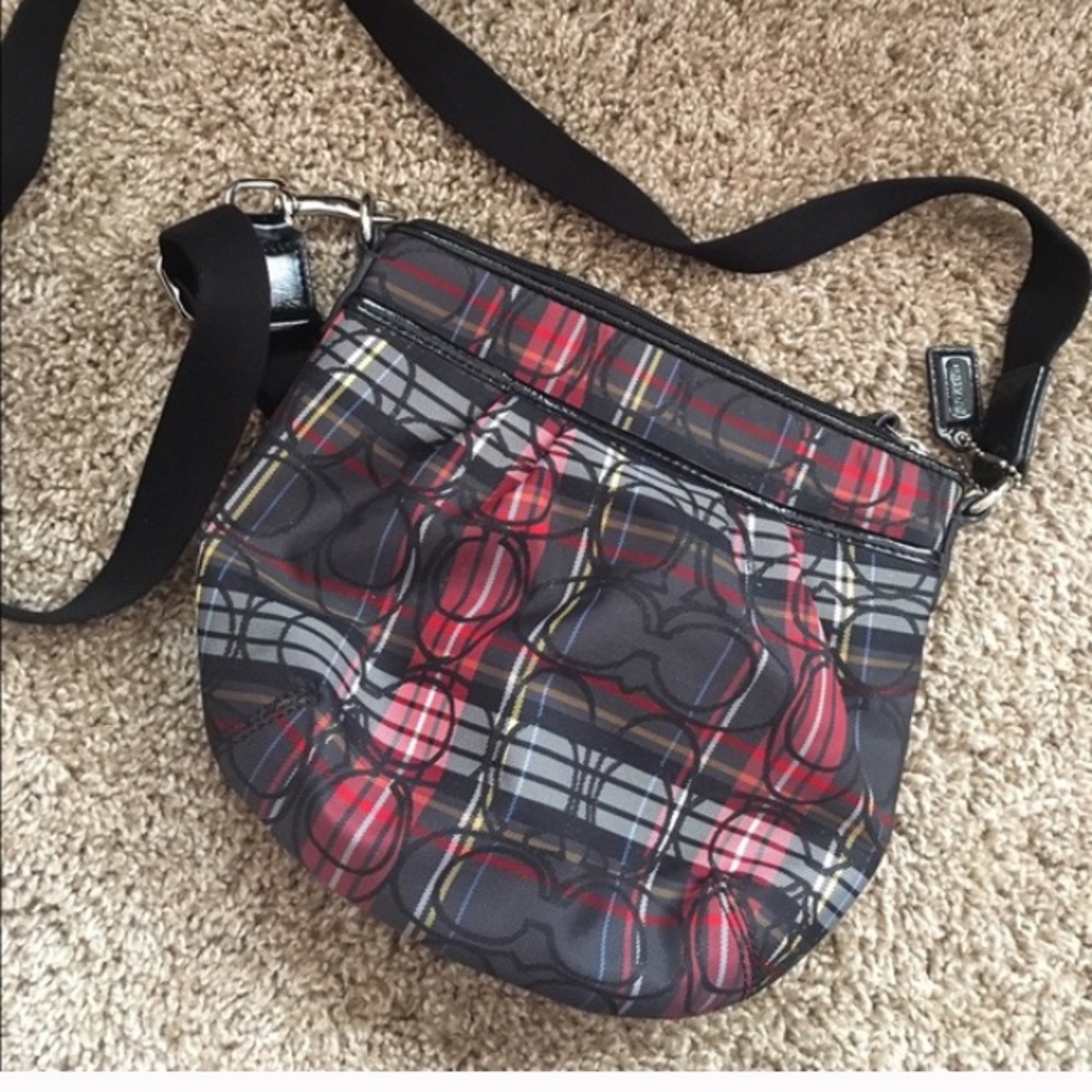 Plaid Coach Crossbody