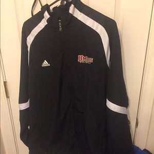 Men's Adidas team UMass football jacket size large