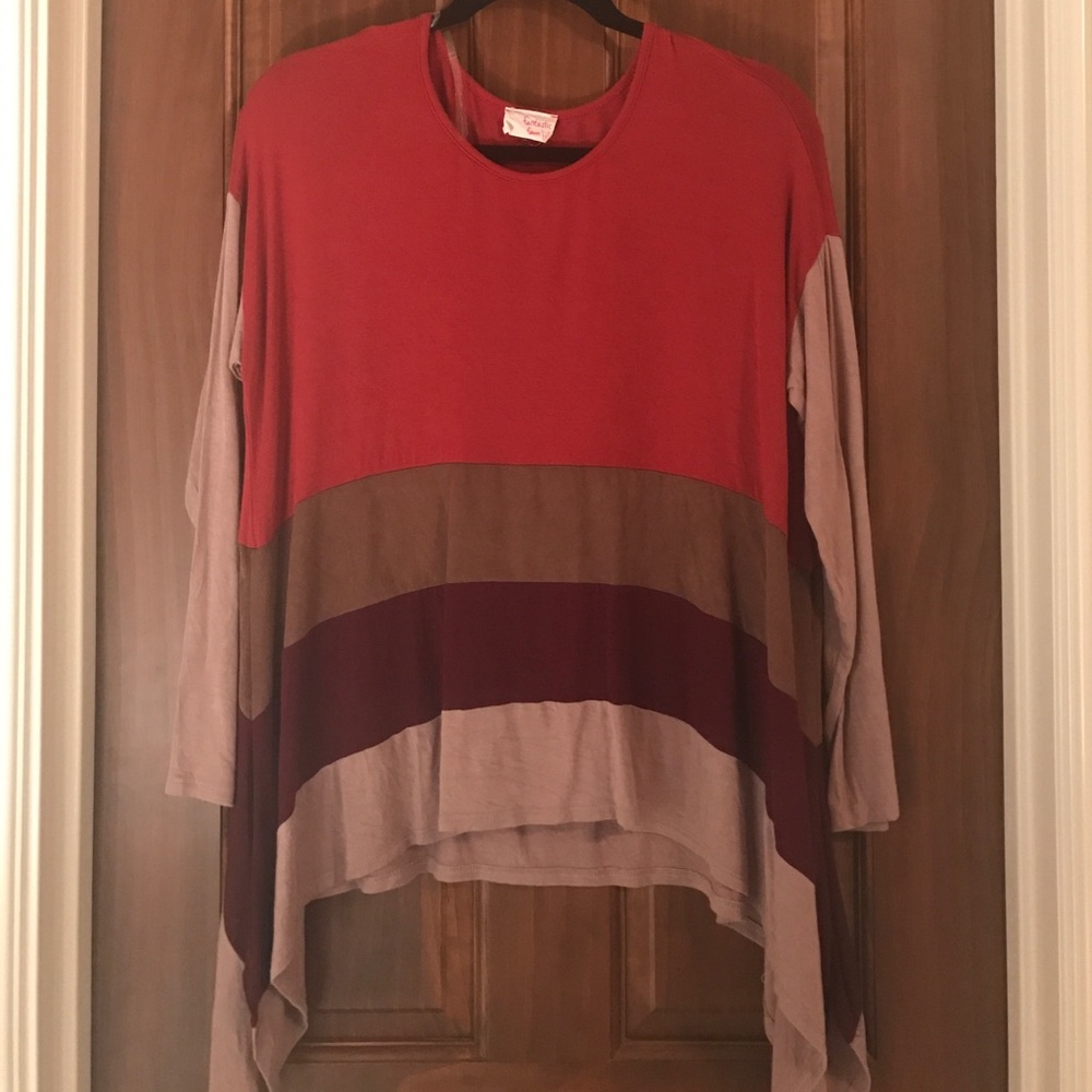 Long sleeve stripped shirt