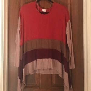 Long sleeve stripped shirt