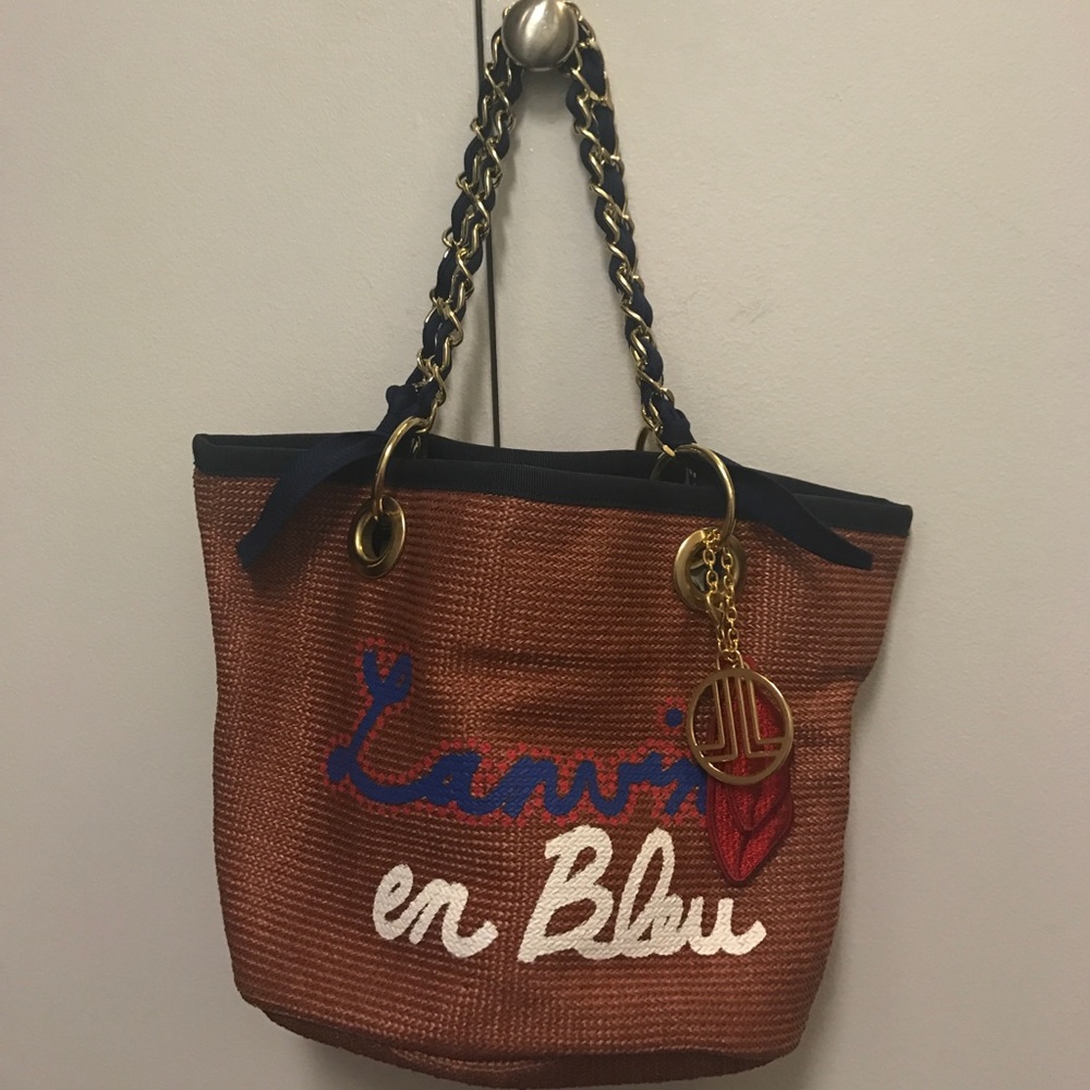 Lanvin en Bleu mini bucket bag