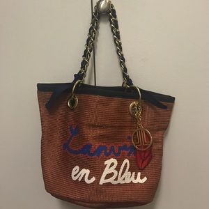 Lanvin en Bleu mini bucket bag