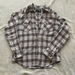 Hurley flannel surfer girl shirt