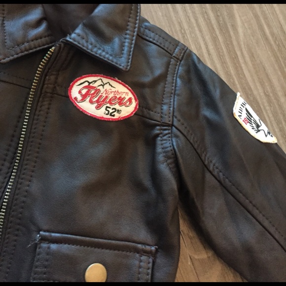 Brown leather jacket - Picture 2 of 2