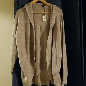 NWT hooded Express cardigan/coverup