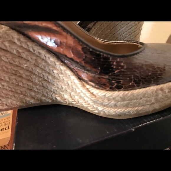 Coach metallic Slingback wedge - Picture 7 of 8