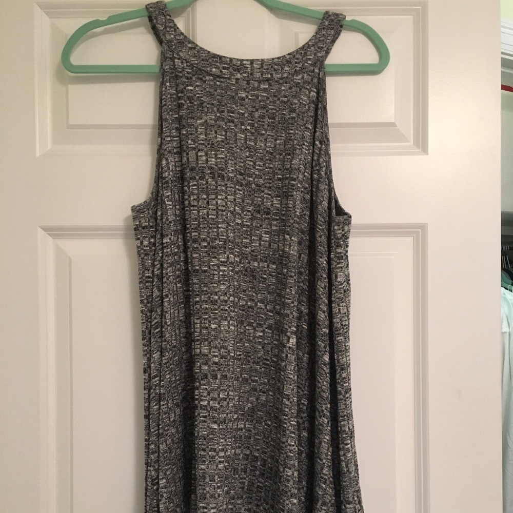 Grey Cold Shoulder Top