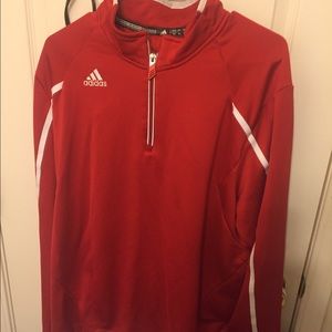 Men's Adidas climalite pullover size xl red