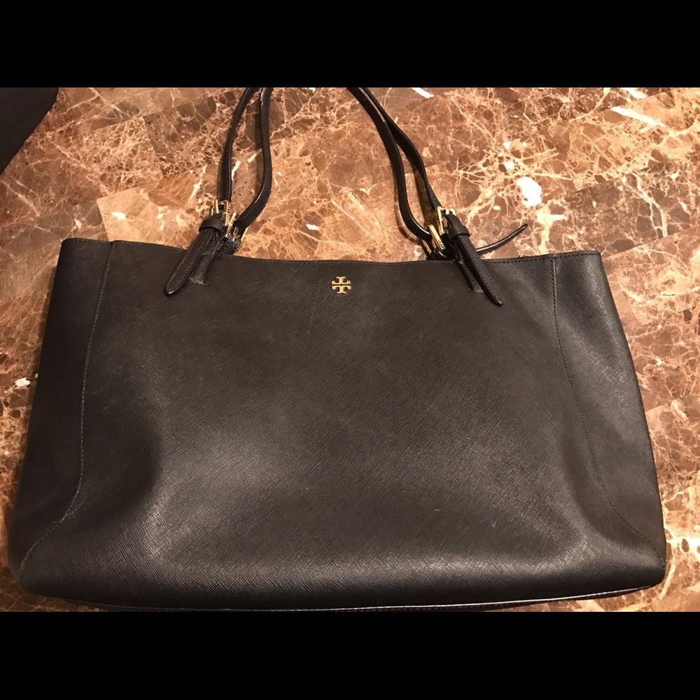 Black Large Tory Buch York Tote