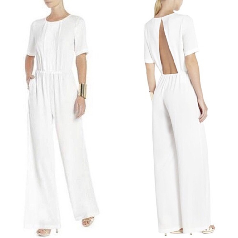 BCBGMAXAZRIA Madison Pleated Jumpsuit