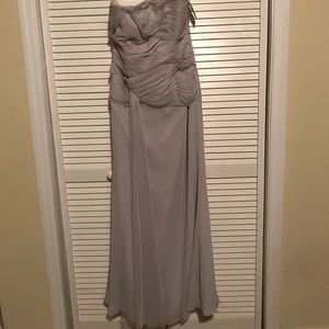 White by Vera Wang Strapless Formal Dress Size 10