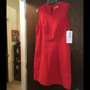 Orange knit dress, Jockey, size M