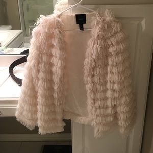 Cream Faux Fur Jacket