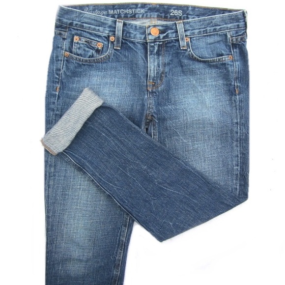 vintage matchstick jeans