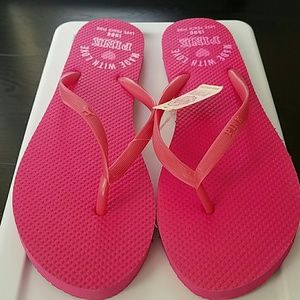 Pink Victorias Secret Flip Flops