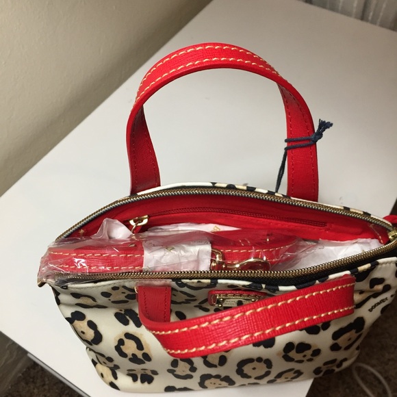 Dooney & Bourke Nylon Ruby Leopard Satchel/Xbody - Picture 3 of 3