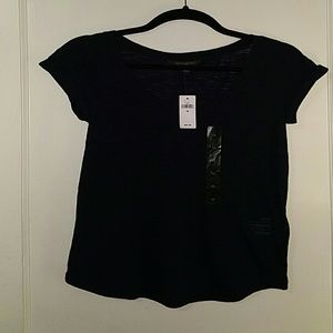 NWT Banana Republic Black Short-sleeved Tshirt XS