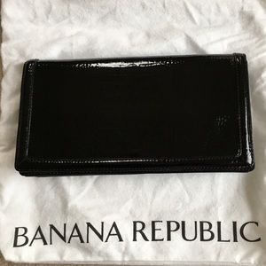 Banana Republic mock croc clutch