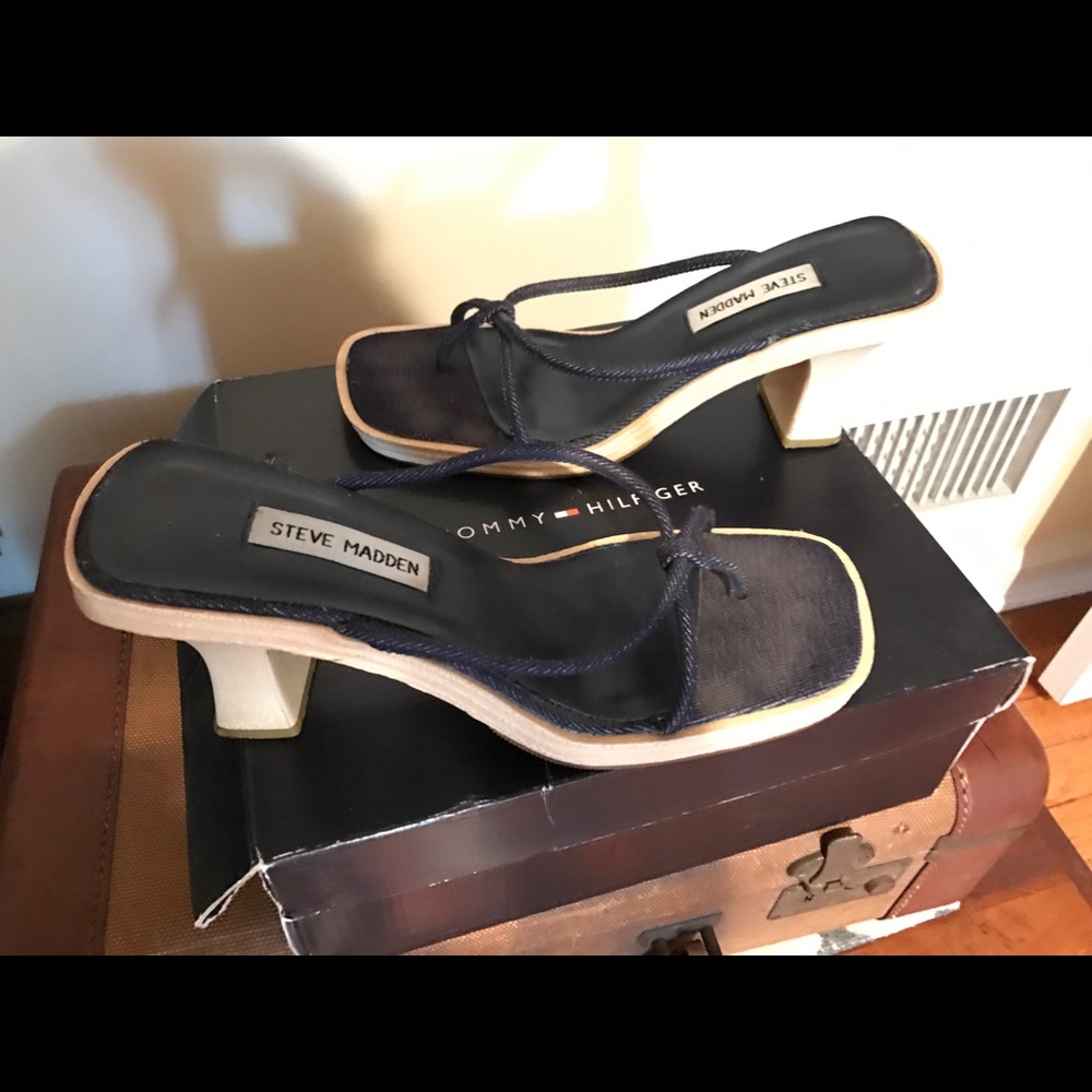 Denim heeled sandal - Picture 2 of 4