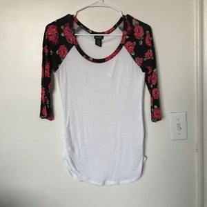 Floral Baseball Tee