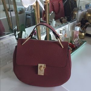 🌷 Chloe look-alike Deep Red Crossbody bag🌷