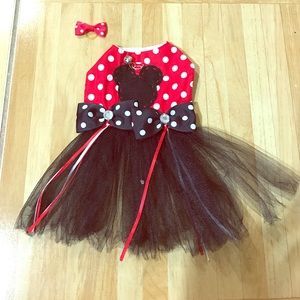 Xxs Minnie Mouse dog dress