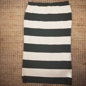 Mossimo striped midi skirt