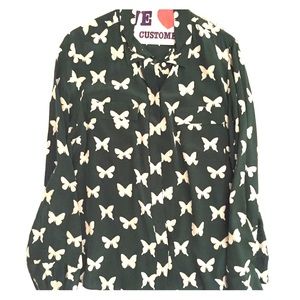 J.Crew silk bitterly button down