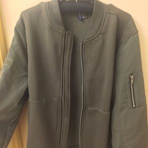 H&M Green Bomber Jacket