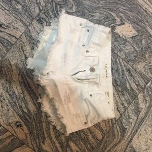 White 00 bullhead short shorts from Pac sun